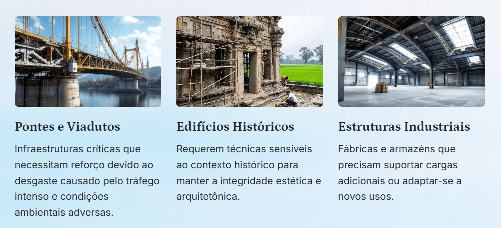 Aplicações Práticas do Reforço Estrutural